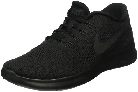 all black nike athletic shoes.